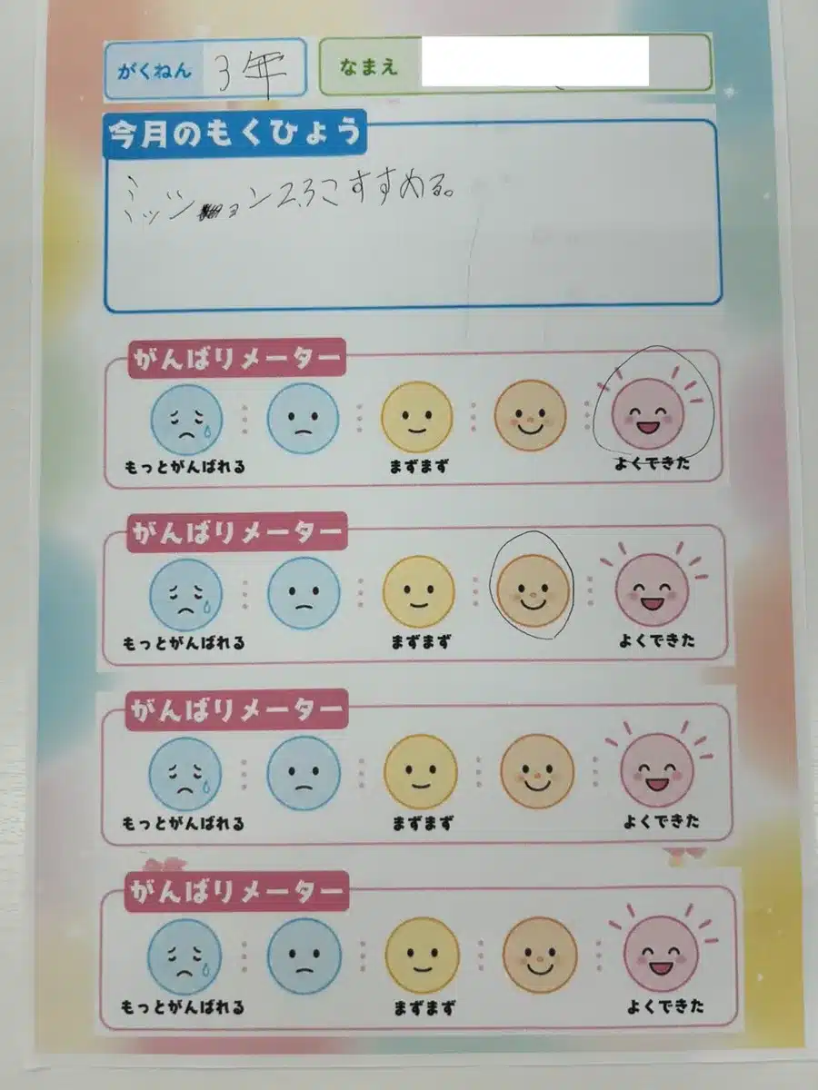意気込みシート